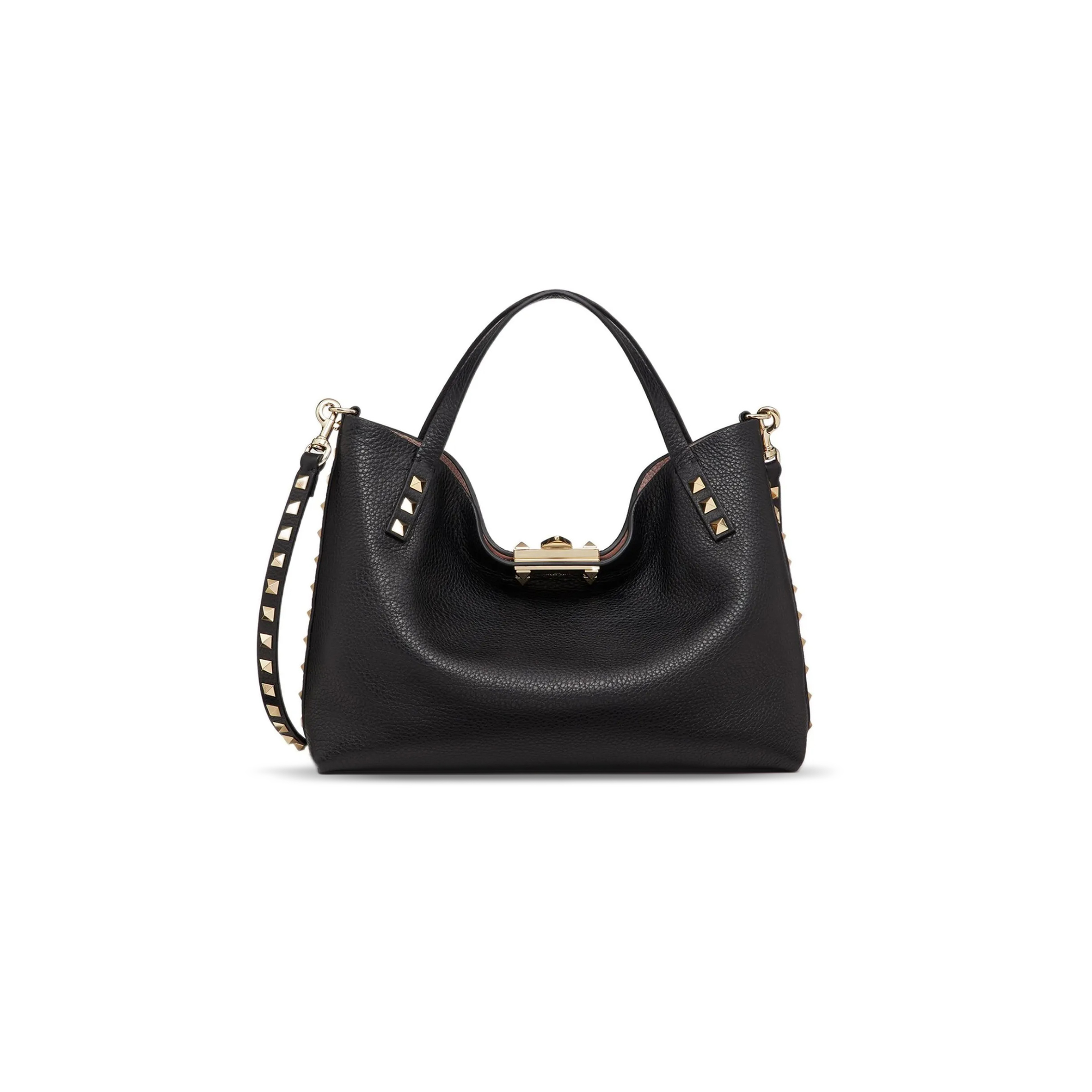 VALENTINO ROCKSTUD CALFSKIN SMALL TOTE BAG XW2B0K11VSN-44A (26*20*8cm)